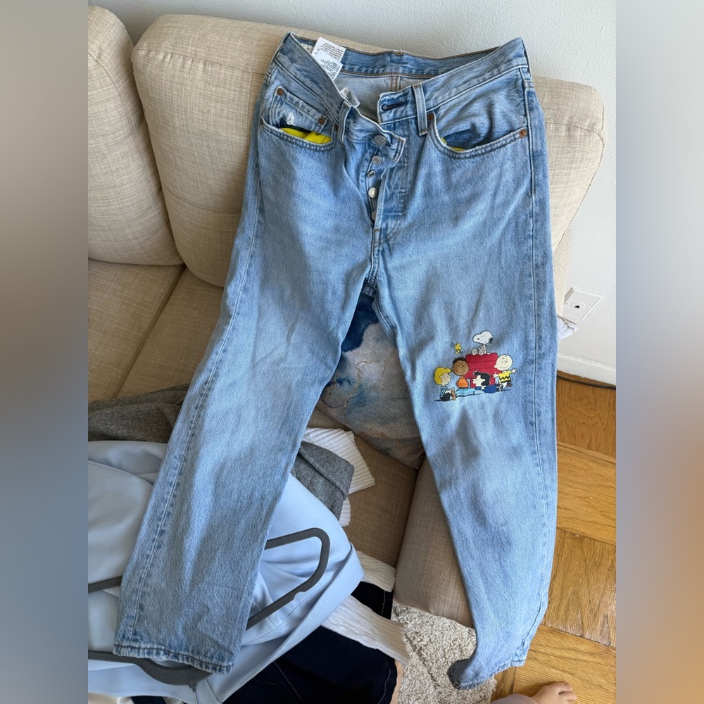 Levi’s Jeans with Peanuts Embroidery